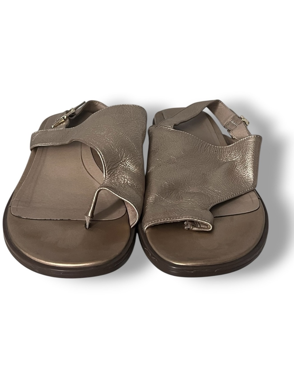 Vionic Metallic Bronze Thong Slingback Sandals